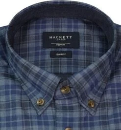 Hackett Hemd, Slim Fit, Baumwolle, Navy Kariert -Milestone Shop 416716 norm2