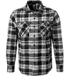 Replay Overshirt, Baumwolle, Navy-creme Kariert -Milestone Shop 416763 norm 1