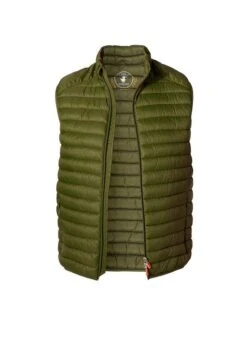 SAVE THE DUCK Steppweste, Mikrofaser PLUMTECH®, Oliv