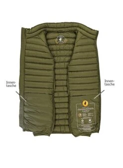 SAVE THE DUCK Steppweste, Mikrofaser PLUMTECH®, Oliv -Milestone Shop 416931 norm3