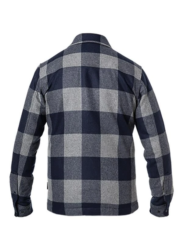 Woolrich Overshirt, Wolle Mit Daunenfutter, Dunkelblau-grau Kariert 4 Woolrich Overshirt, Wolle Mit Daunenfutter, Dunkelblau-grau Kariert – Bild 2