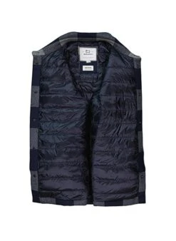 Woolrich Overshirt, Wolle Mit Daunenfutter, Dunkelblau-grau Kariert 8 Woolrich Overshirt, Wolle Mit Daunenfutter, Dunkelblau-grau Kariert -Milestone Shop 417077 norm3