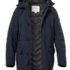 Woolrich Daunenjacke, Mikrofaser, Dunkelblau -Milestone Shop 417085 norm