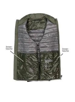 Marc O'Polo Steppweste, Mikrofaser Wasserabweisend, Dunkelgrün -Milestone Shop 417153 norm3