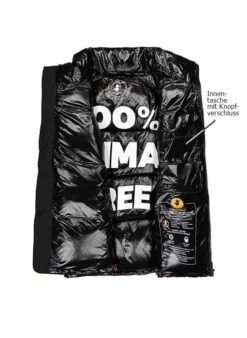 SAVE THE DUCK Steppweste, Mikrofaser PLUMTECH®, Schwarz -Milestone Shop 417466 norm3