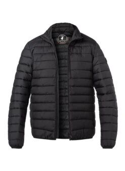 SAVE THE DUCK Steppjacke, Mikrofaser PLUMTECH®, Schwarz