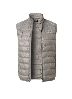 EA7 Daunenweste, Mikrofaser, Grau