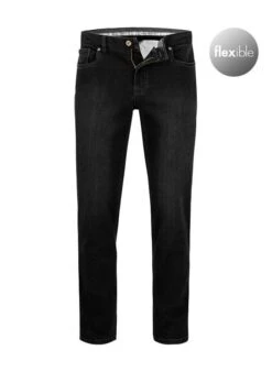 Jeans Parker, Regular Fit, Baumwolle, Schwarz