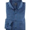 OLYMP Hemd, Modern Fit, Baumwolle, Royalblau Kariert -Milestone Shop 417801 norm