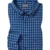 OLYMP Hemd, Comfort Fit, Baumwolle, Royalblau Kariert