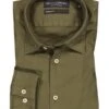 Marc O'Polo Hemd, Regular Fit, Bio Baumwolle, Olivgrün -Milestone Shop 418053 norm