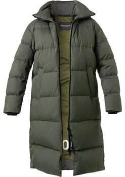 Marc O'Polo Daunenmantel, Mikrofaser Wasserabweisend, Dunkelgrün