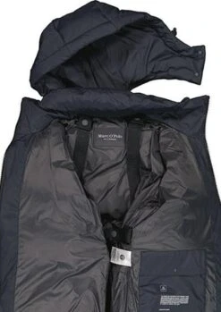 Marc O'Polo Daunenmantel, Mikrofaser Wasserabweisend, Nachtblau -Milestone Shop 418087 norm4
