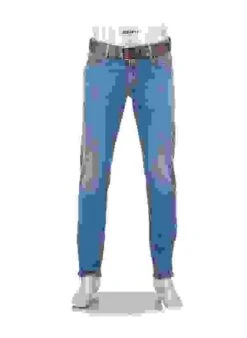 Alberto Jeans Pipe, Regular Fit, Baumwoll-Stretch, Blau -Milestone Shop 418198 norm 1