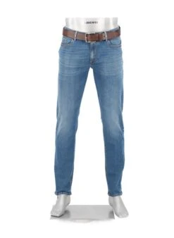 Alberto Jeans Pipe, Regular Fit, Baumwoll-Stretch, Blau