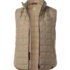 Daunenweste, Mikrofaser PERTEX®, Braun -Milestone Shop 418483 norm