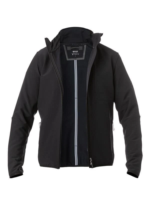 Softshell Jacke, Mikrofaser Wasserabweisend, Schwarz 3 Softshell Jacke, Mikrofaser Wasserabweisend, Schwarz