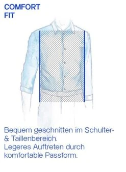 Hemd, Comfort Fit, Baumwolle, Braun-dunkelblau Kariert -Milestone Shop 418823 norm3