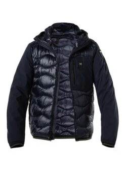 Steppjacke, Wattierung-Federn, Navy