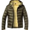 Daunenjacke, Mikrofaser, Olivgrün -Milestone Shop 419121 norm