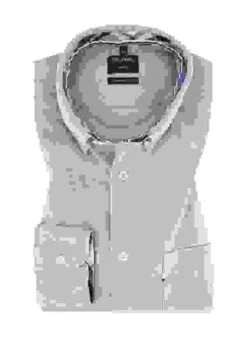OLYMP Hemd, Regular Fit, Baumwolle, Bleu Meliert -Milestone Shop 419178 norm 1