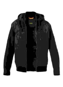 BOSS ORANGE Kapuzenjacke, Schurwolle, Schwarz -Milestone Shop 419437 norm 1