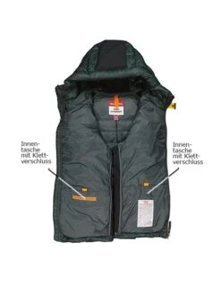 PARAJUMPERS Daunenjacke, Mikrofaser Wasserabweisend, Dunkelgrün-schwarz -Milestone Shop 419512 norm3