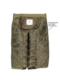 Woolrich Daunenjacke, Mikrofaser, Oliv -Milestone Shop 419560 norm3