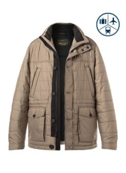 Bugatti Steppjacke, Mikrofaser Extraleicht, Taupe