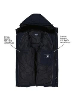 Daunenparka, Mikrofaser, Nachtblau -Milestone Shop 419756 norm3