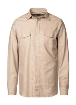 Hemd, Regular Fit, Baumwolle-Tencel Atmungsaktiv, Weiß