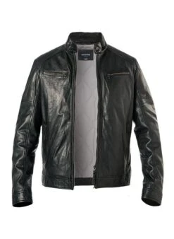 Lederjacke, Leder, Schwarz