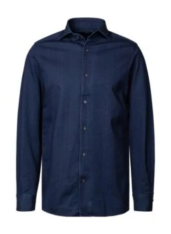 Hemd, Regular Fit, Baumwolle, Indigo