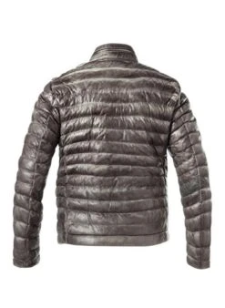 MILESTONE Lederjacke MS-Malik, Lammnappa, Grau -Milestone Shop 419967 norm2