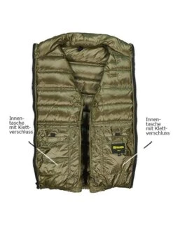 Daunenjacke, Mikrofaser, Dunkelgrün -Milestone Shop 420093 norm3