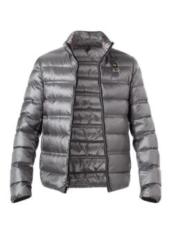 Daunenjacke, Mikrofaser, Grau