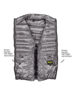 Daunenjacke, Mikrofaser, Grau -Milestone Shop 420095 norm3