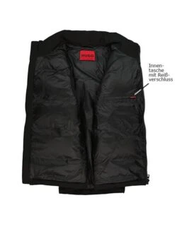Hugo Daunenjacke, Mikrofaser Wasserabweisend, Schwarz -Milestone Shop 420161 norm3
