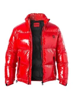 Hugo Steppjacke, Mikrofaser Wasserabweisend, Rot
